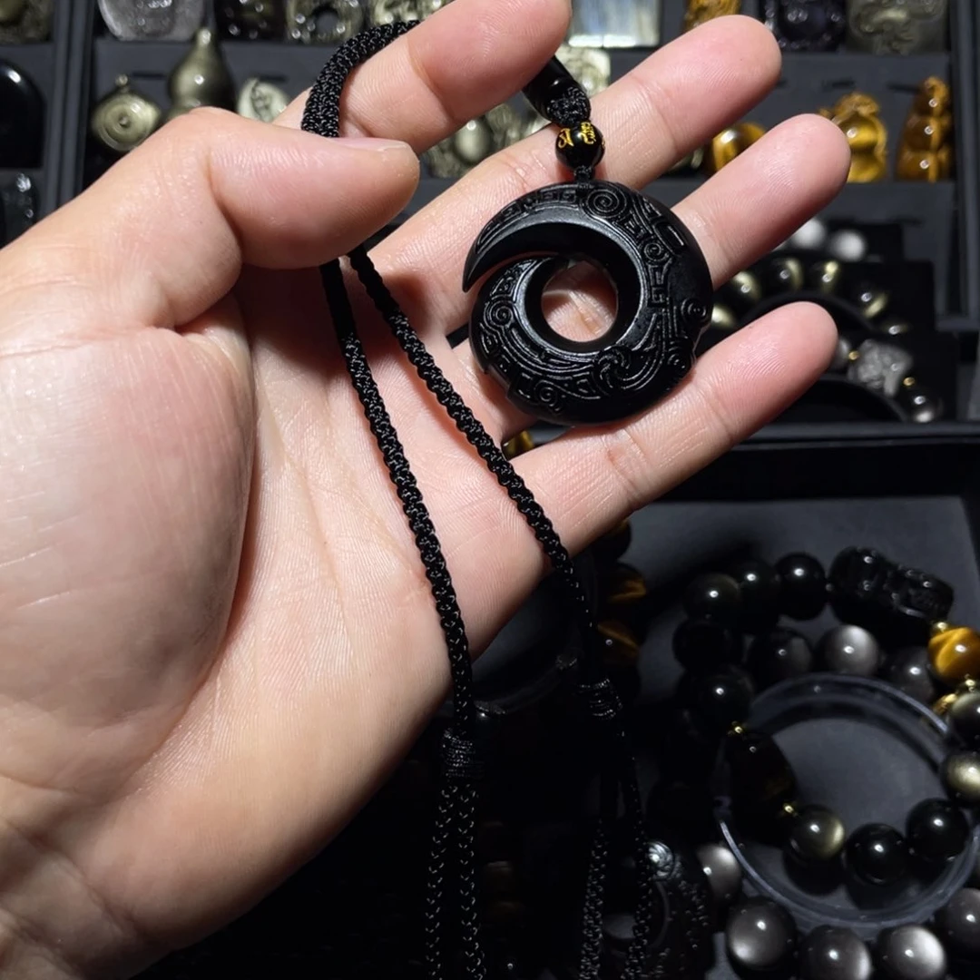 未镶嵌黑曜岩珠宝奇石希*柚