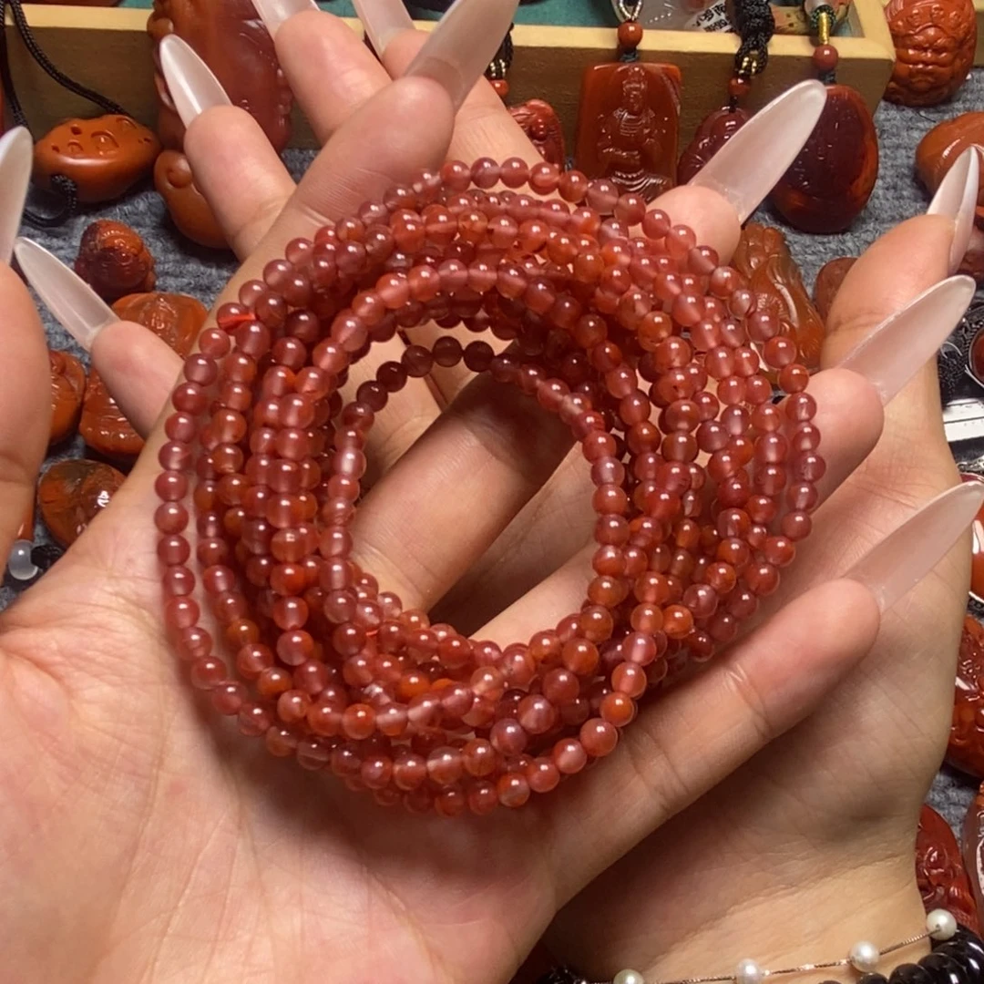 手串未镶嵌南红玛瑙信***玩4mm
