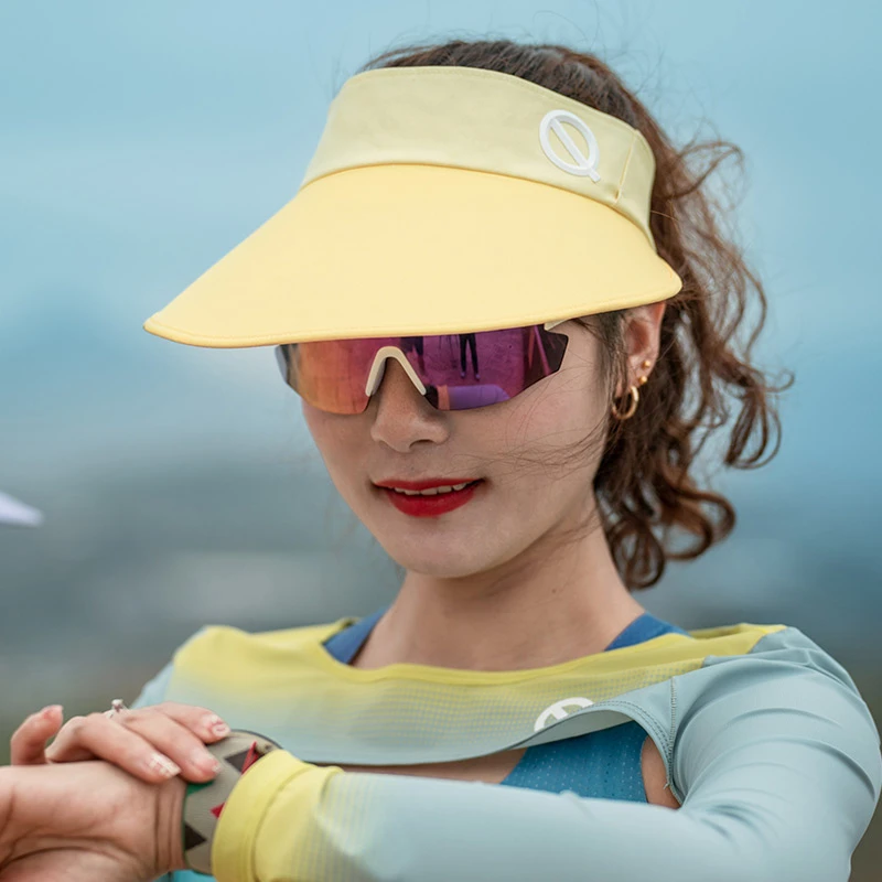 轻功遮阳空顶帽2.0大帽檐 黄色防晒帽