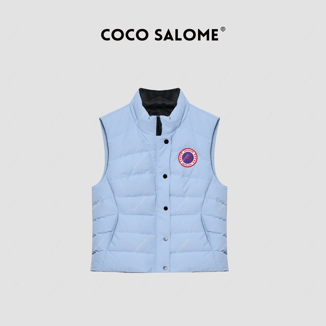 COCO SALOME⑥【蓝骑士】90羽绒经典款女款保暖羽绒服马甲2894