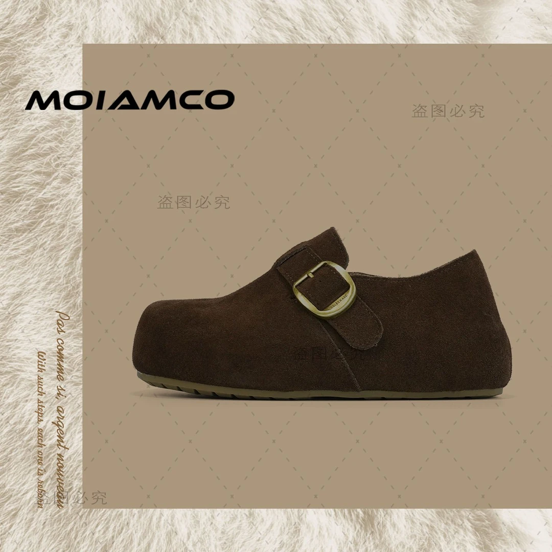 厚底内增高勃肯鞋懒人一脚蹬勃肯鞋