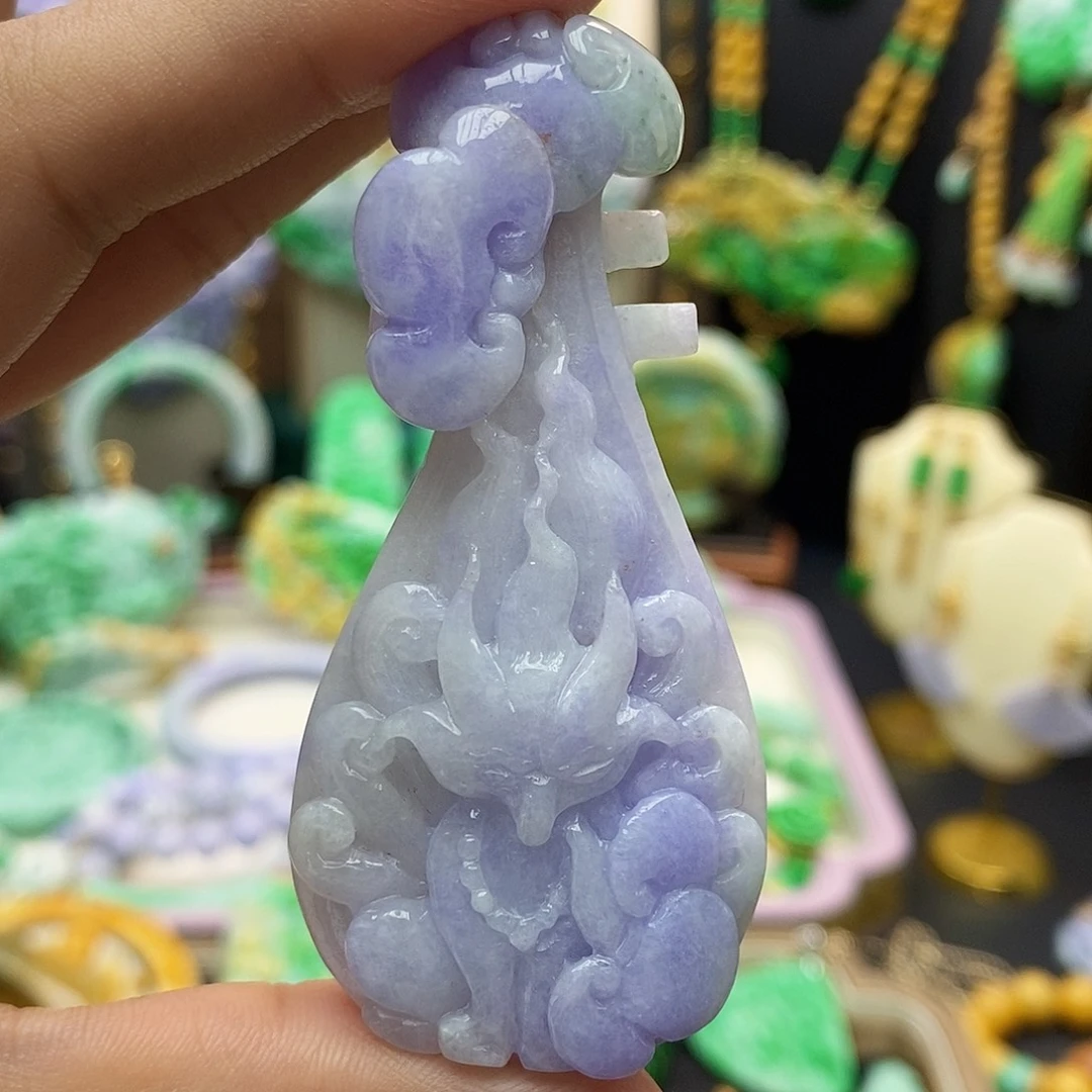 翡翠颈饰未镶嵌天然