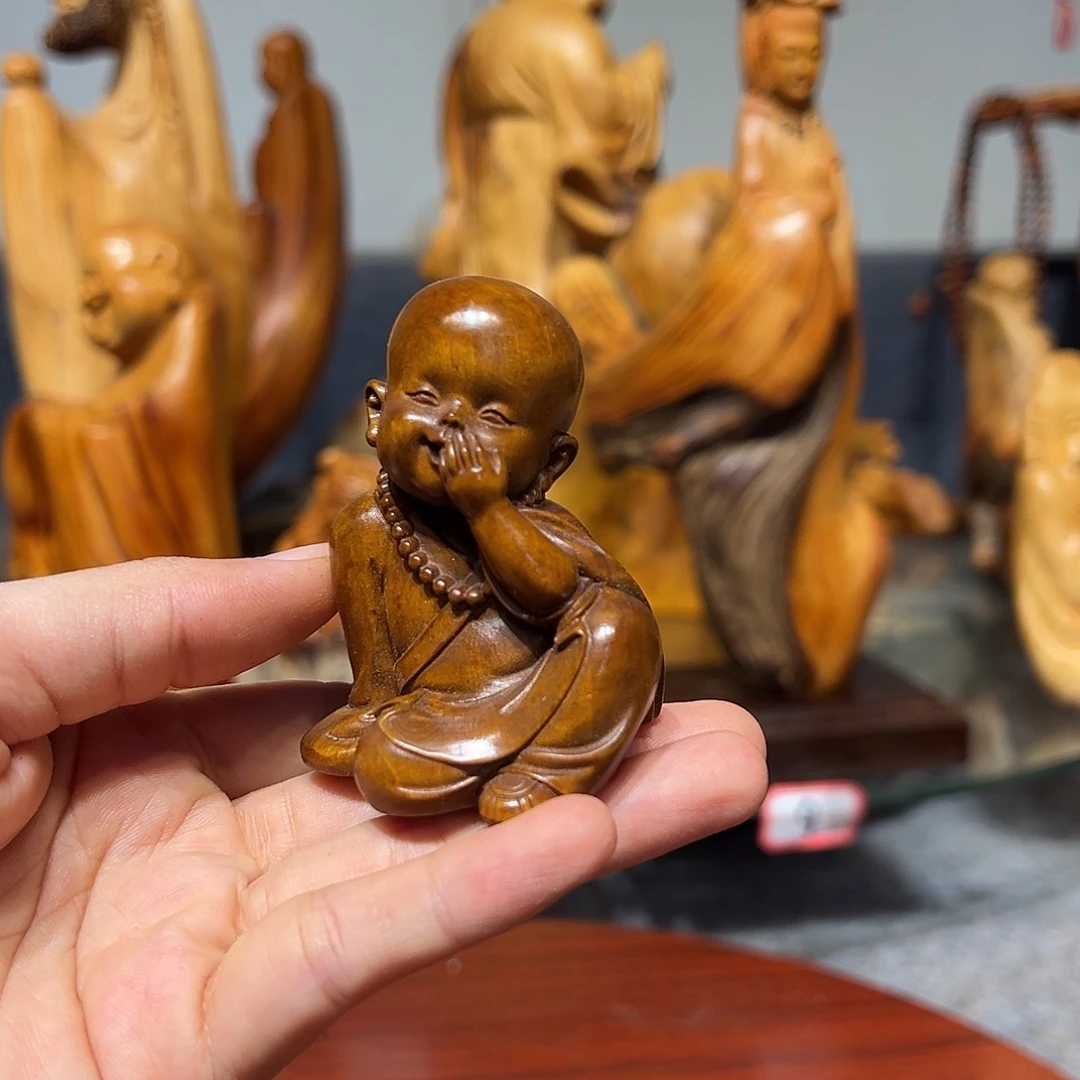 柏木(崖柏)小叶黄杨摆件