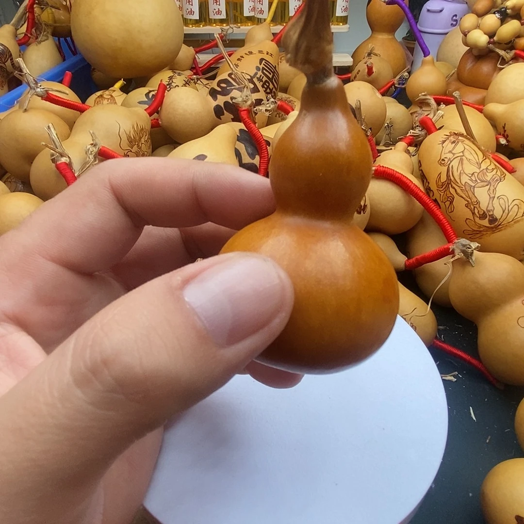 人***民香榧木葫芦工艺品