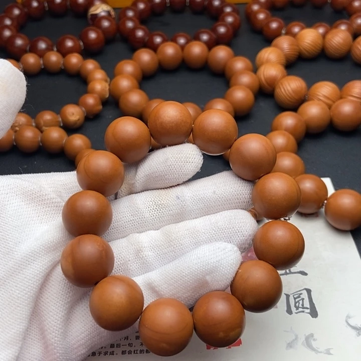 橄榄核手串/手链1.7鸡血红铁核全品不同轴