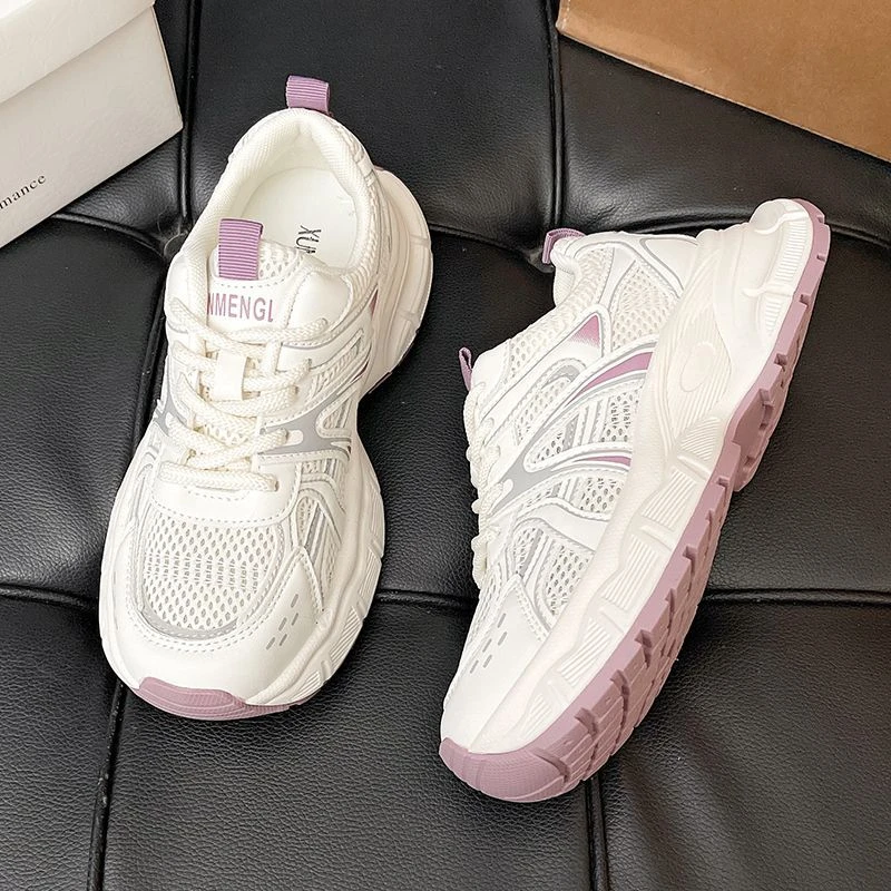 网红透气厚底老爹鞋鞋子厚底2025秋季新款百搭款【225-230】