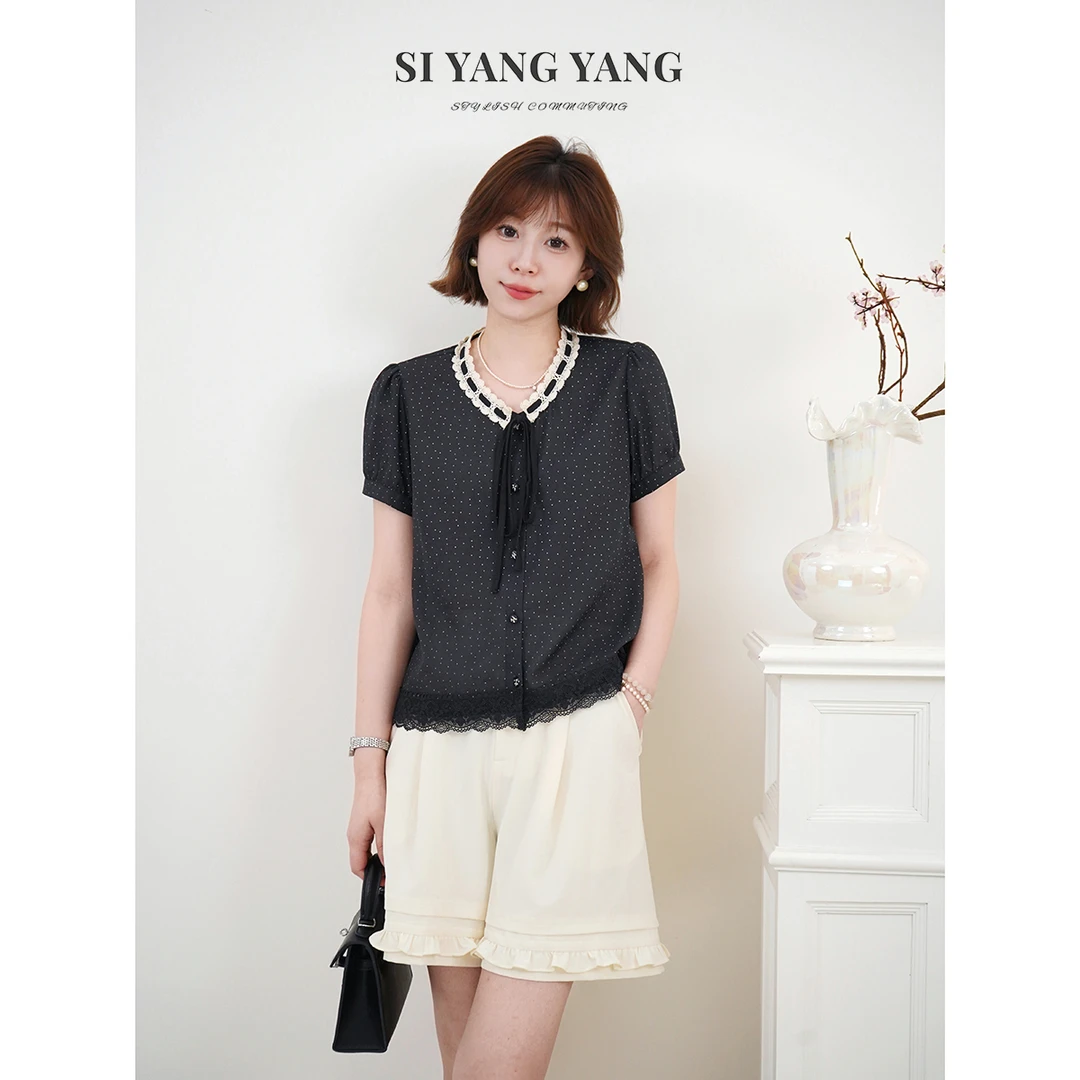 斯洋洋SIYANG印花轻盈透气轻薄舒爽精致通勤T恤SY507A017SYY