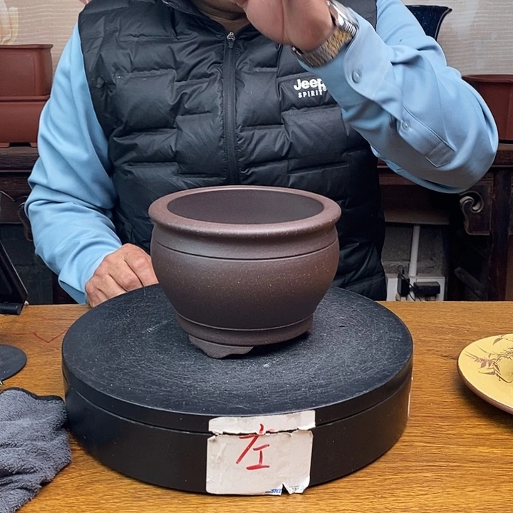 紫砂花盆货号一只JB188