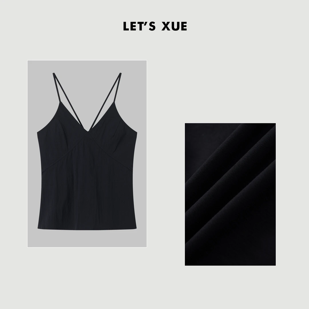 XUE【极简美背】夏季设计师无袖吊带女