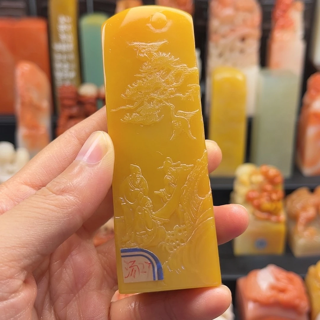 寿山石印石这么早还去找