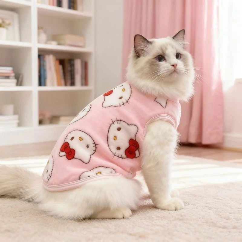 kt猫新款秋冬加绒保暖布偶猫英短狗狗衣服宠物衣服防掉毛KKY