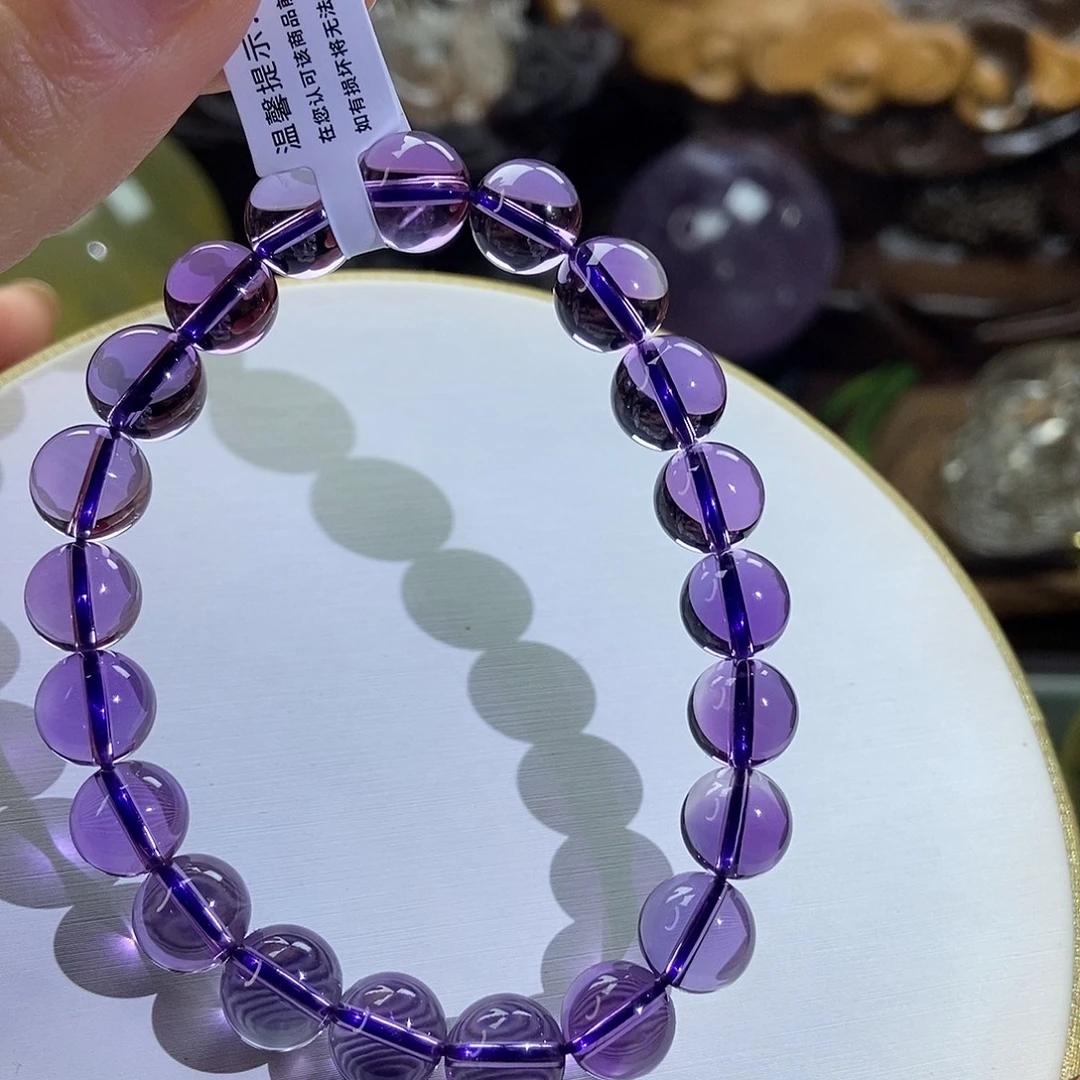 未镶嵌套链水晶紫水晶手链