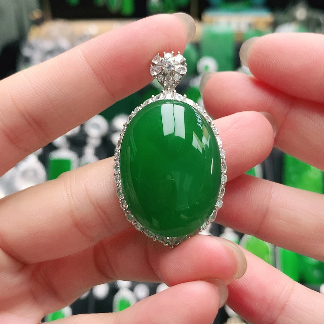 玛瑙/玉髓合金吊坠