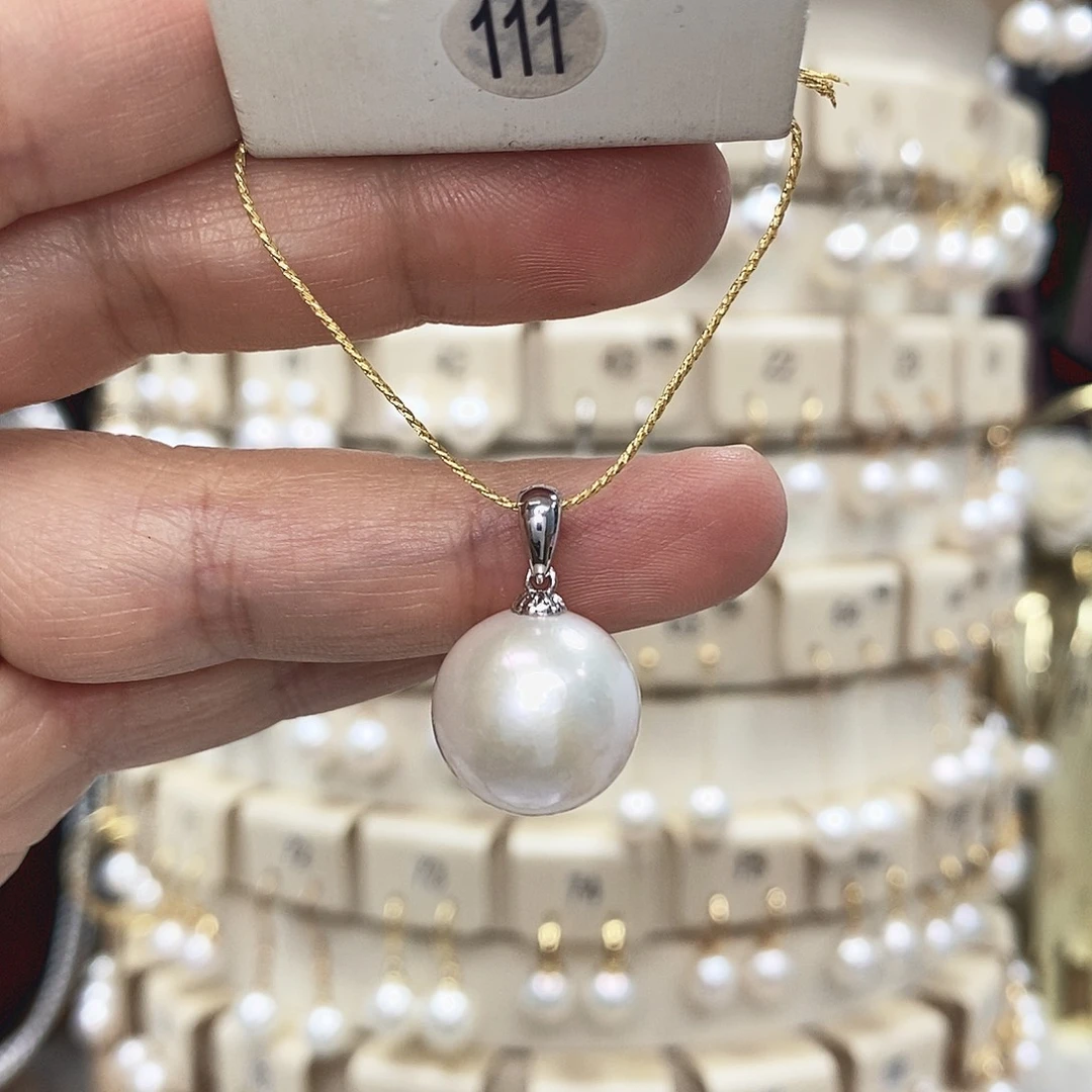 颈饰淡水珍珠银S925镶嵌