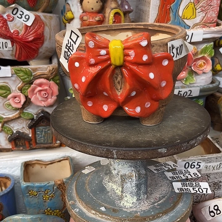 粗陶材质多肉花盆