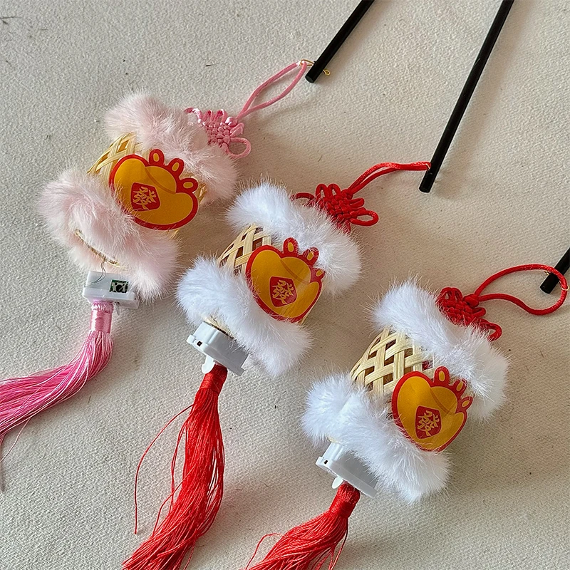 新年福禄灯笼diy成品喜庆挂件年宵花配件门挂礼品鲜花包装资材