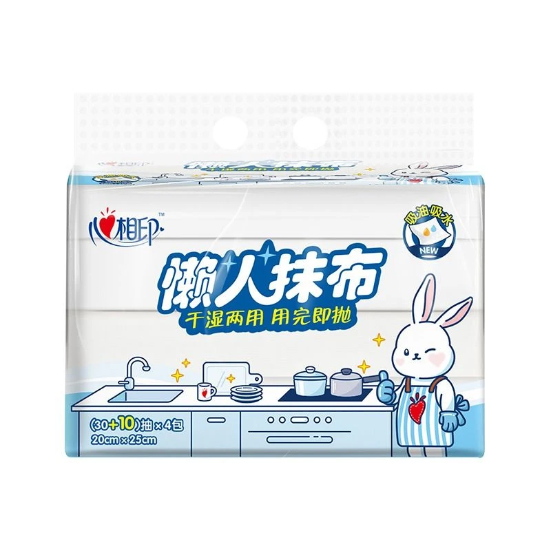 心相印抽取式懒人抹布40抽*4包