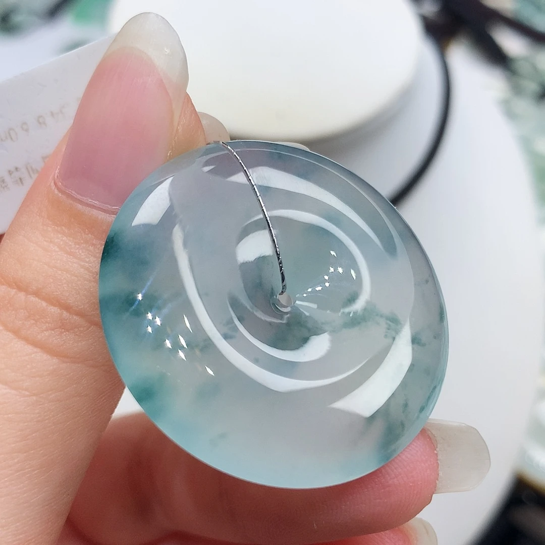 翡翠未镶嵌胸饰翡翠102，34.8/6