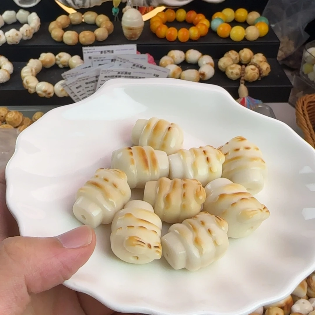 每****菩提根/象牙果手串炭烤蝴蝶结雪糕9颗