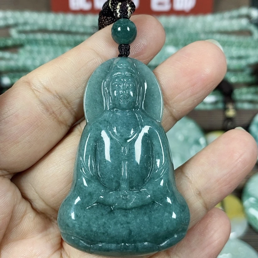 【闪购商品】翡翠颈饰未镶嵌玉吊坠翡翠玉素衣观音