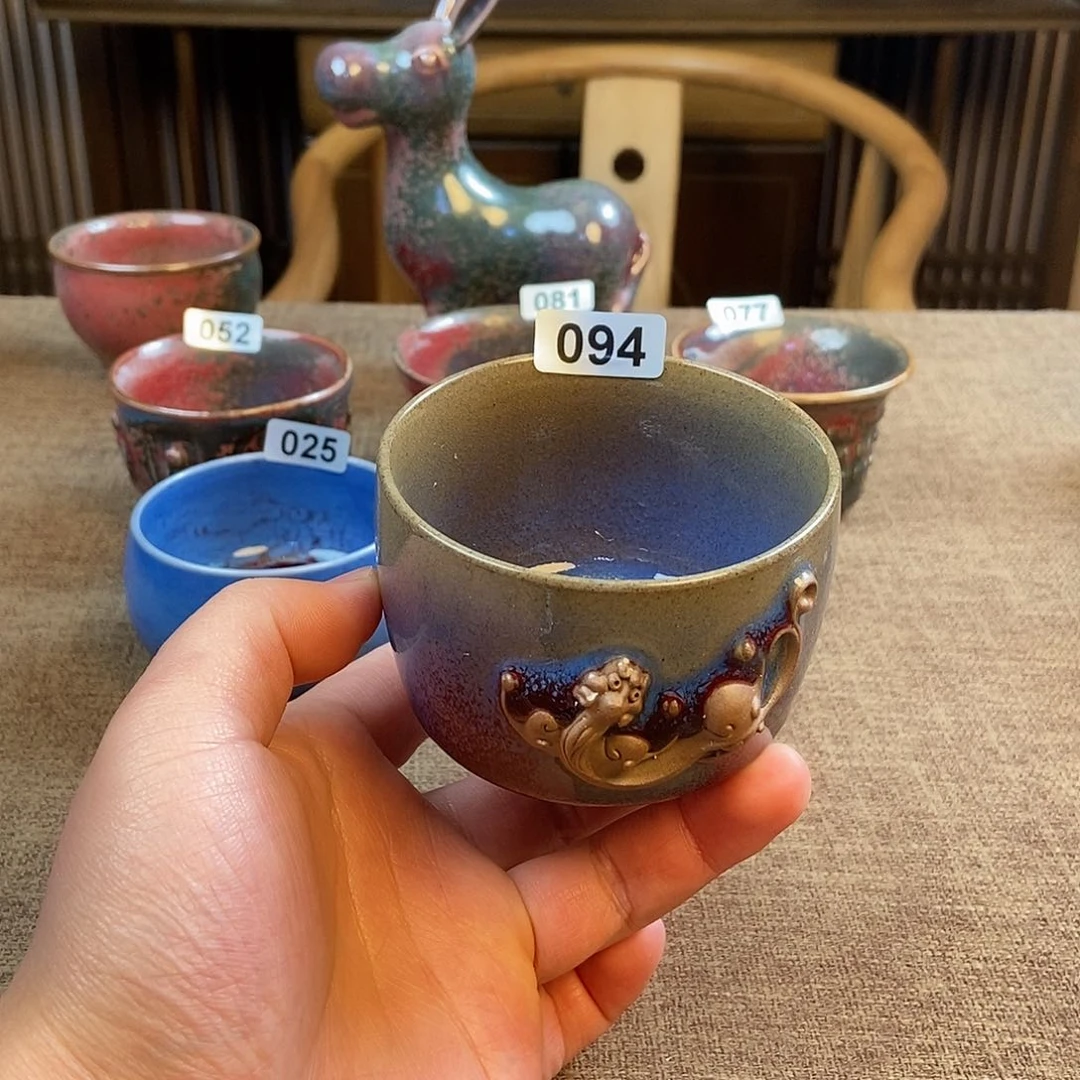 瓷片钧瓷主人杯杯