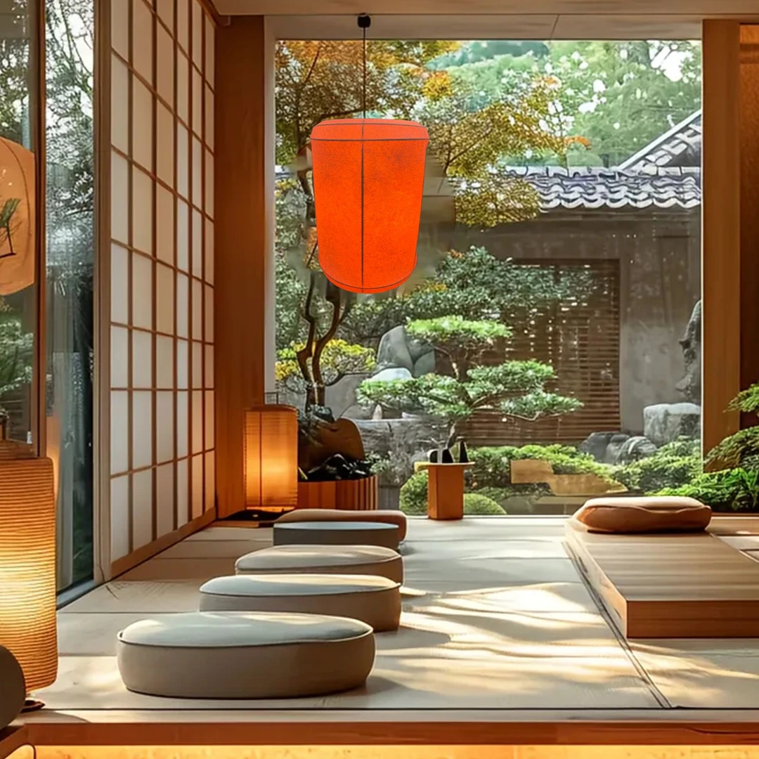 【天然蚕丝】客厅吊灯 新中式禅意餐厅卧室吊灯 手工编织蚕丝灯罩