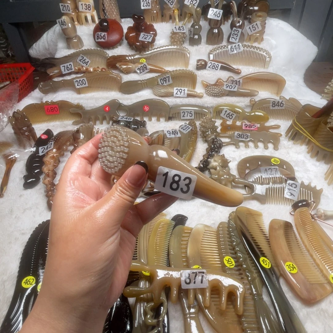 玉***牛角梳牛角福利款