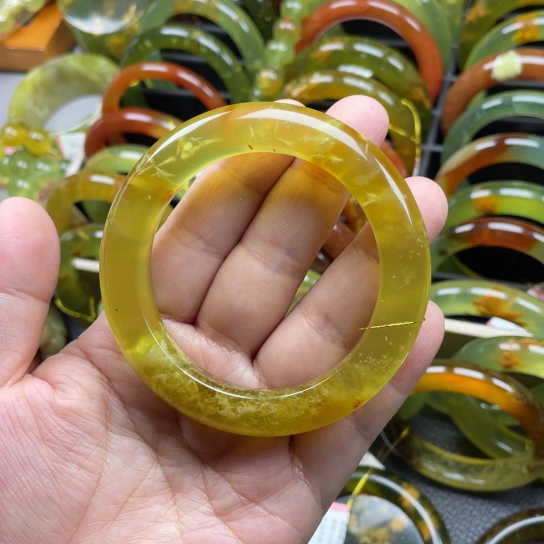 未镶嵌蛇纹石玉手镯