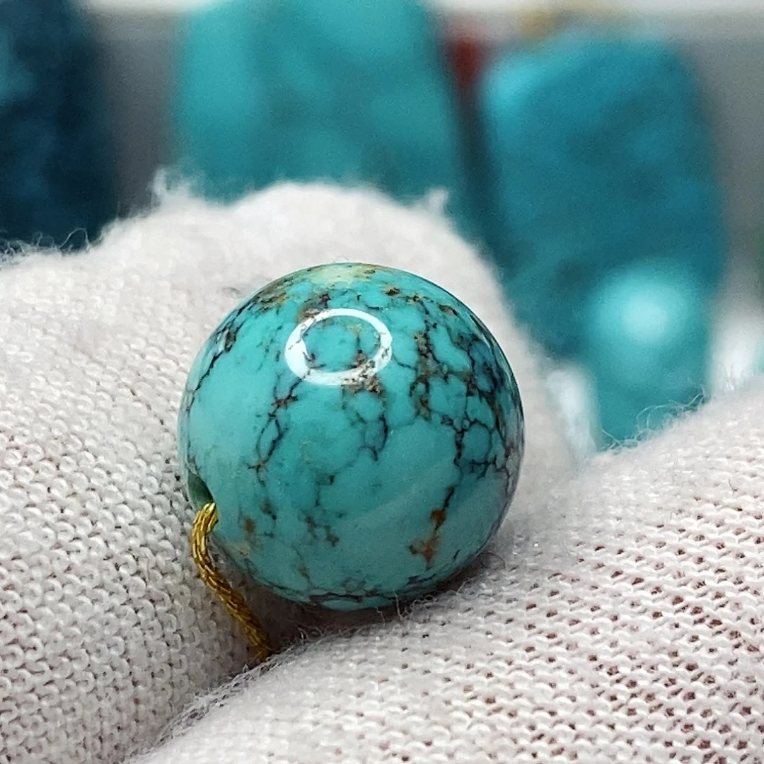 绿松石未镶嵌天然原矿 地大质检