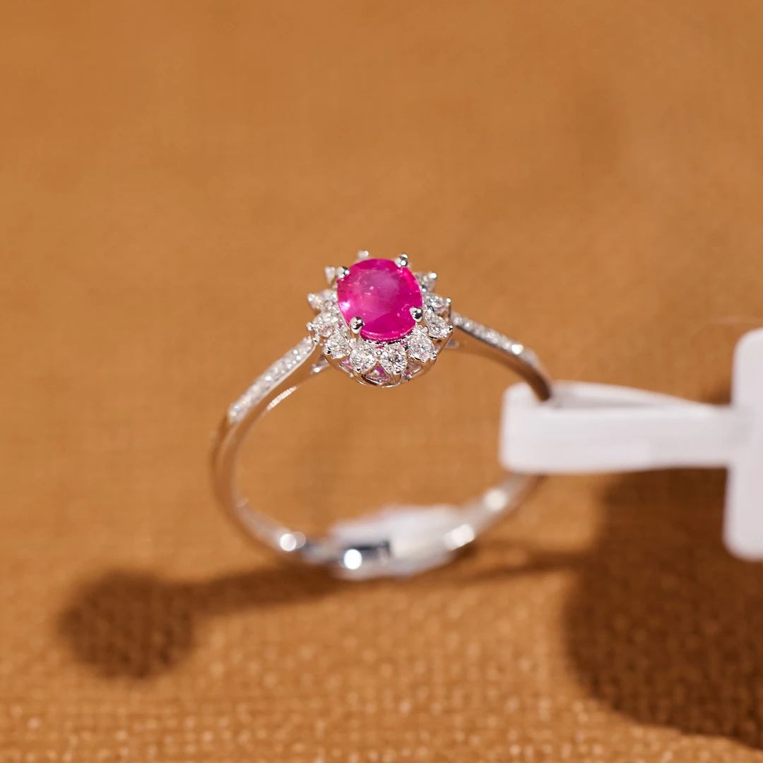 【歪歪】红宝石戒指*18K金镶嵌（多样性发一）XB-S1597