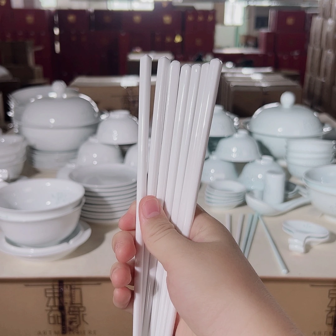 瓷一级品白釉筷6双