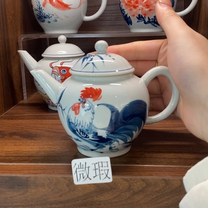 釉下老陶泥手工绘制