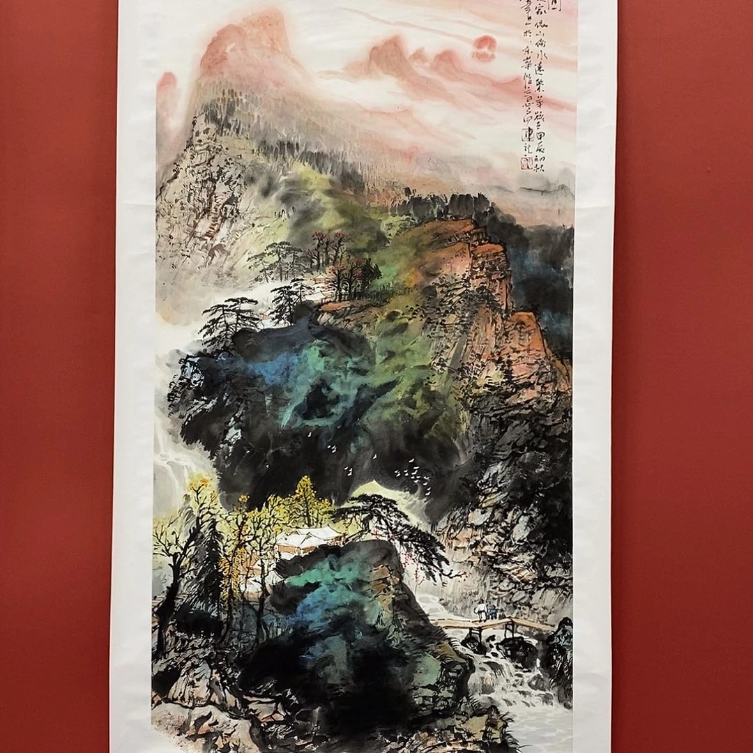 国画莫双发四尺140*70精品佳作
