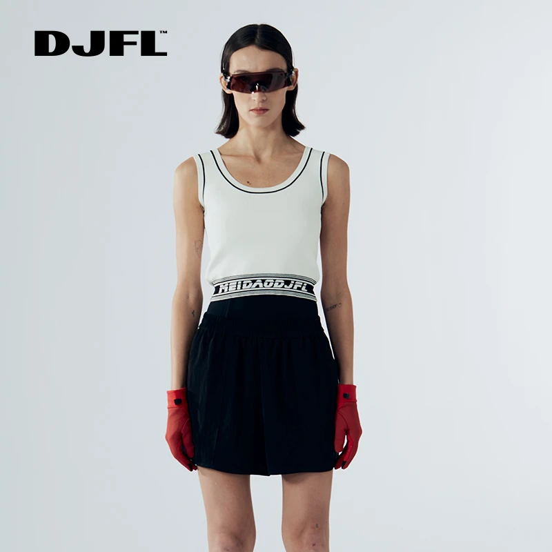 DJFL 白色针织背心+白红条纹针织背心 DWFR3N217 DWFR5Z641