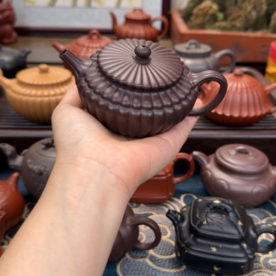 茶壶紫砂程萦纡紫泥