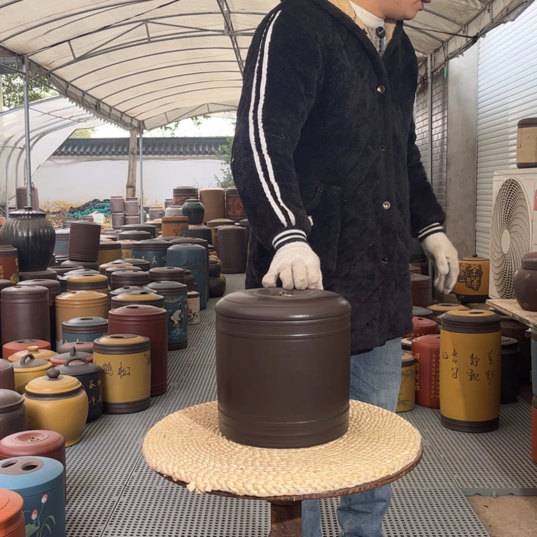 紫砂茶叶罐7 饼茶叶罐