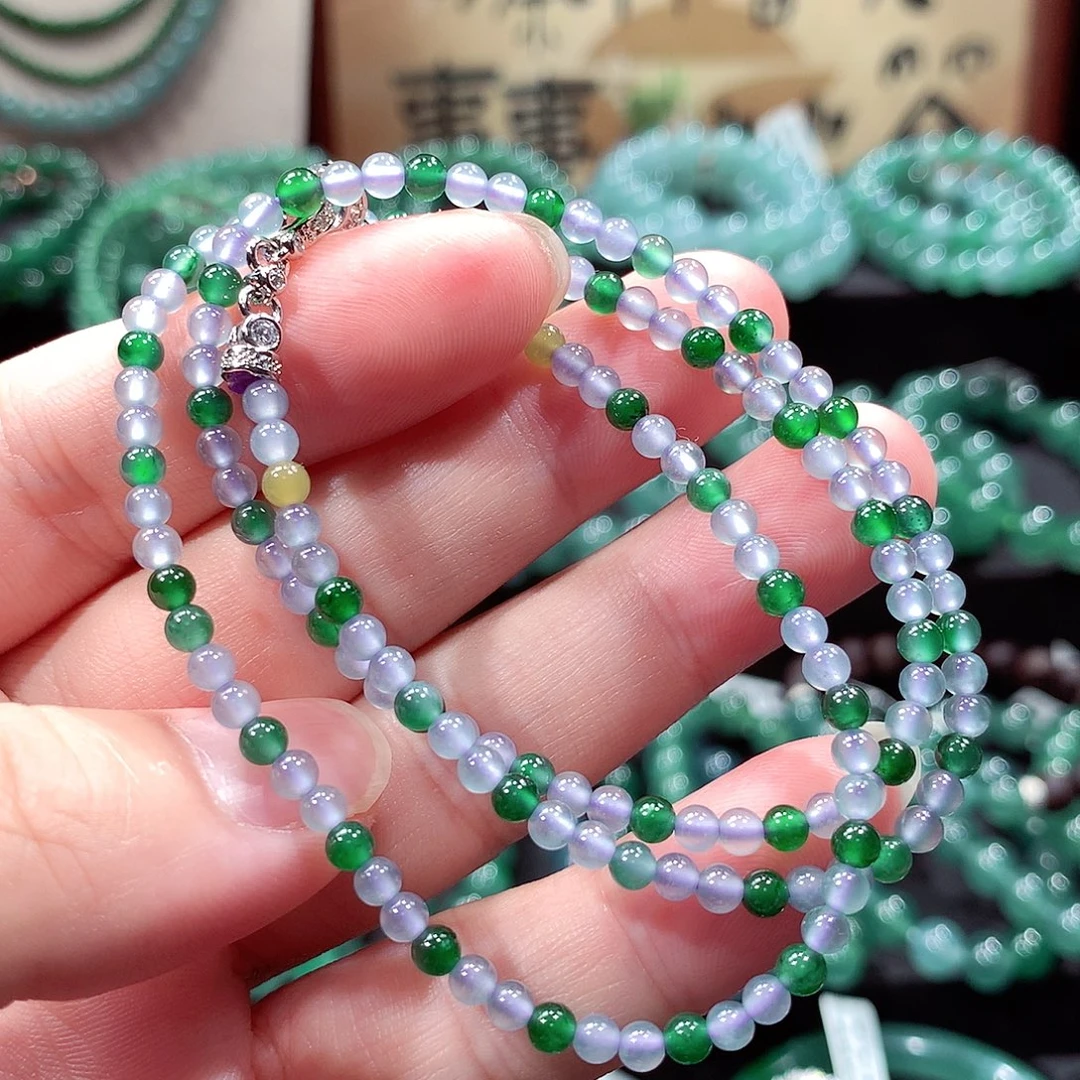 翡翠未镶嵌手链卡3.5