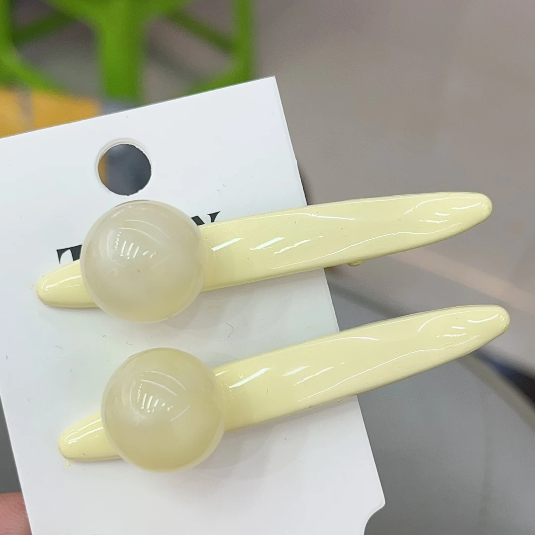 C468黄色一对泡菜豆子边夹