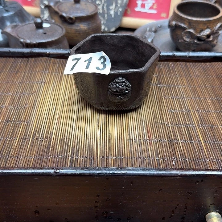 纯手工制作粗陶茶具