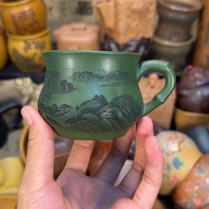 茶杯紫砂宜兴紫砂杯子