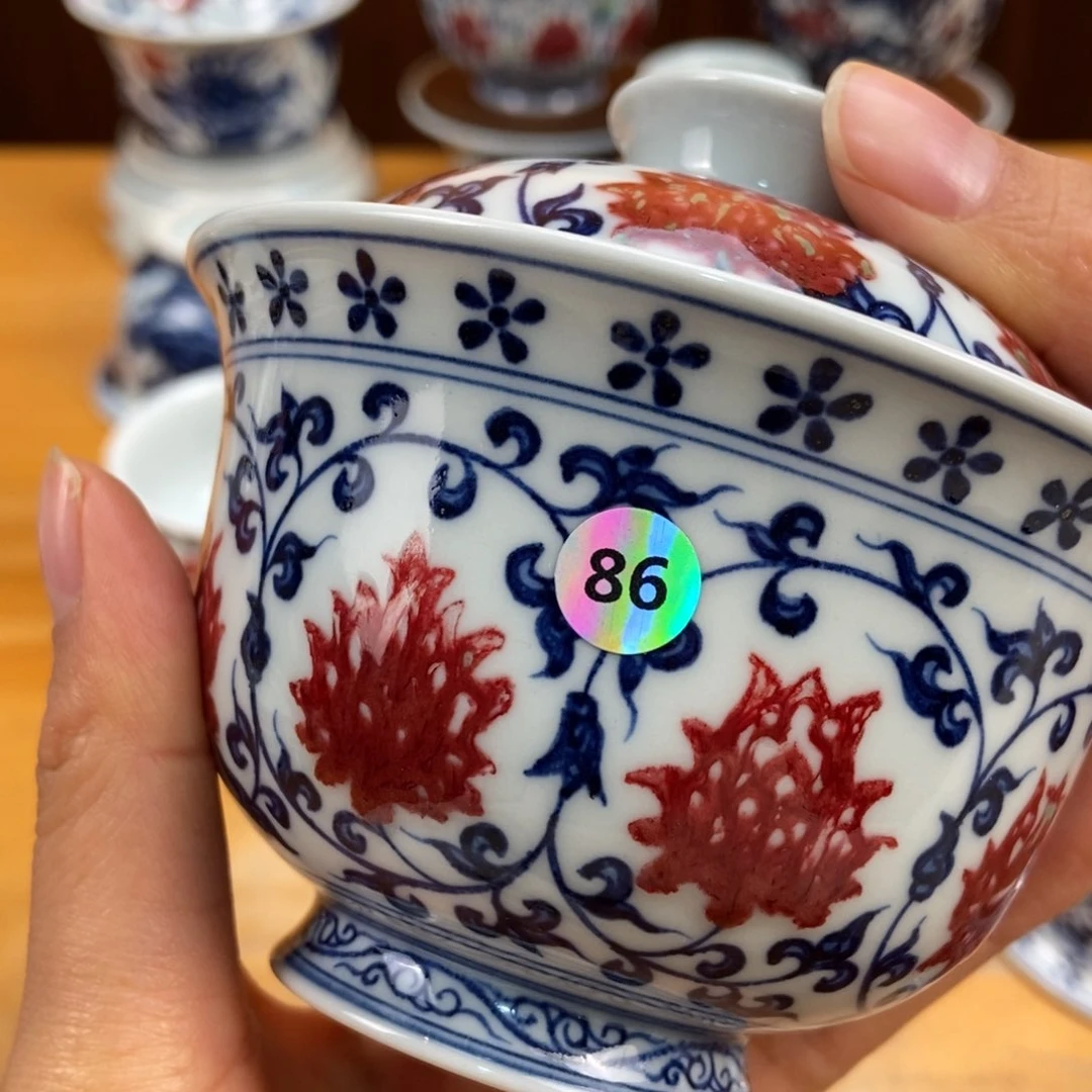 手绘现代茶具非古董