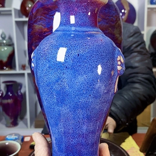 摆件尚峰钧窑作品瓶摆件