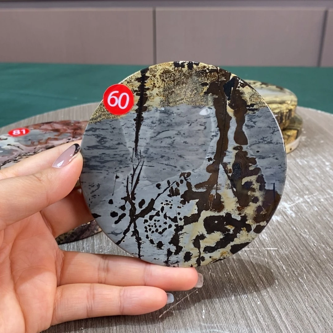 石材广西国画石草花石