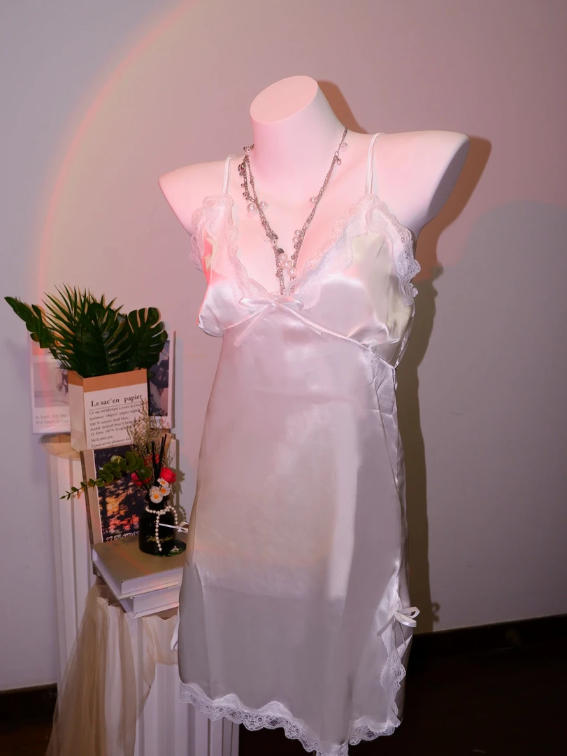 白色睡裙夏季性感