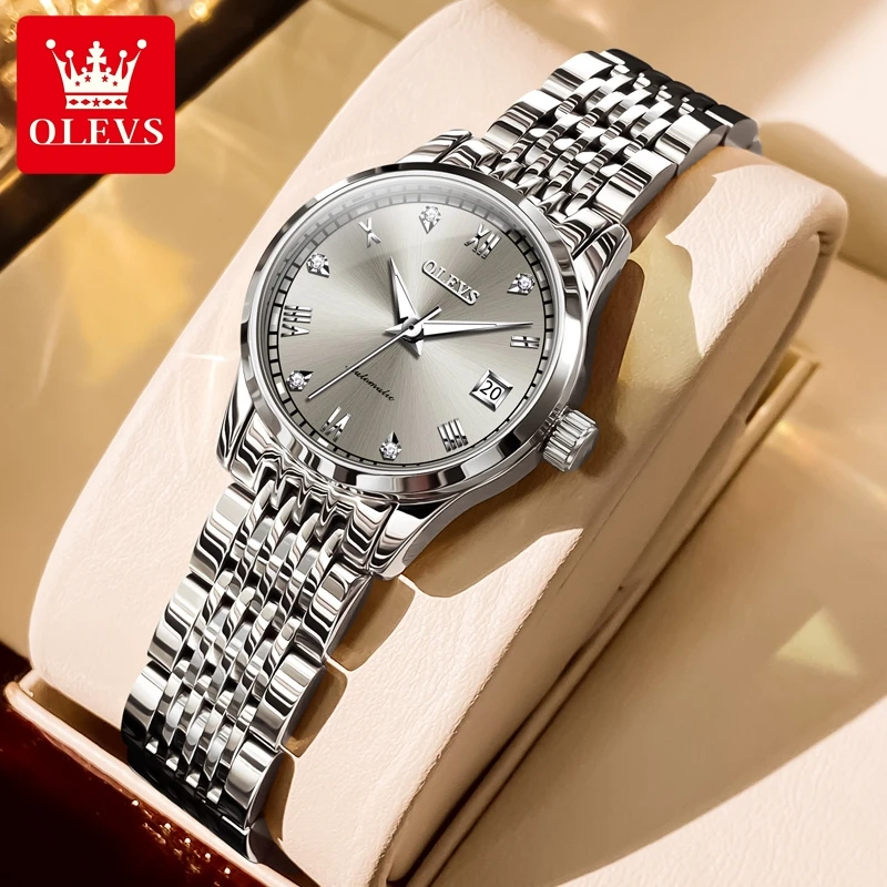 瑞士欧利时女士女款手表小巧机械表夜光简约风防水ins风女表