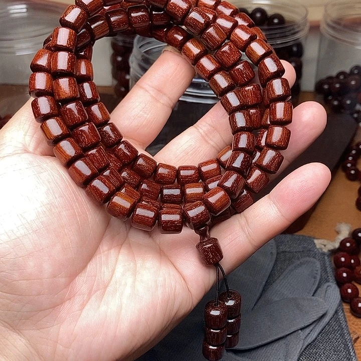 木【镇店之宝】印尼小叶紫檀1.0直切108毕业无敌爆满真星