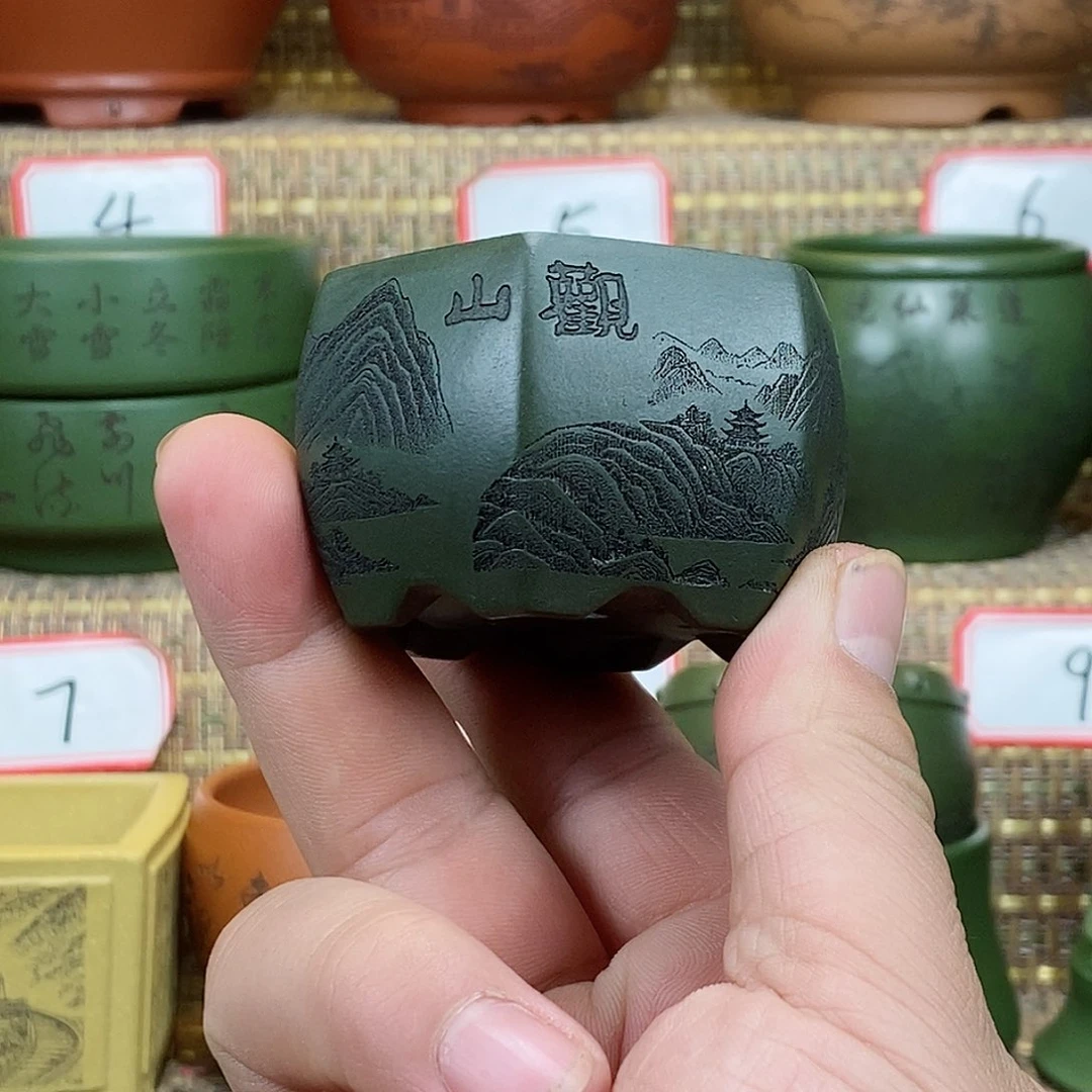 紫砂花盆我在等他