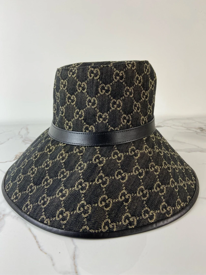 99新 GUCCI/古驰 字母满印渔夫帽/L码58cm/3989/1387