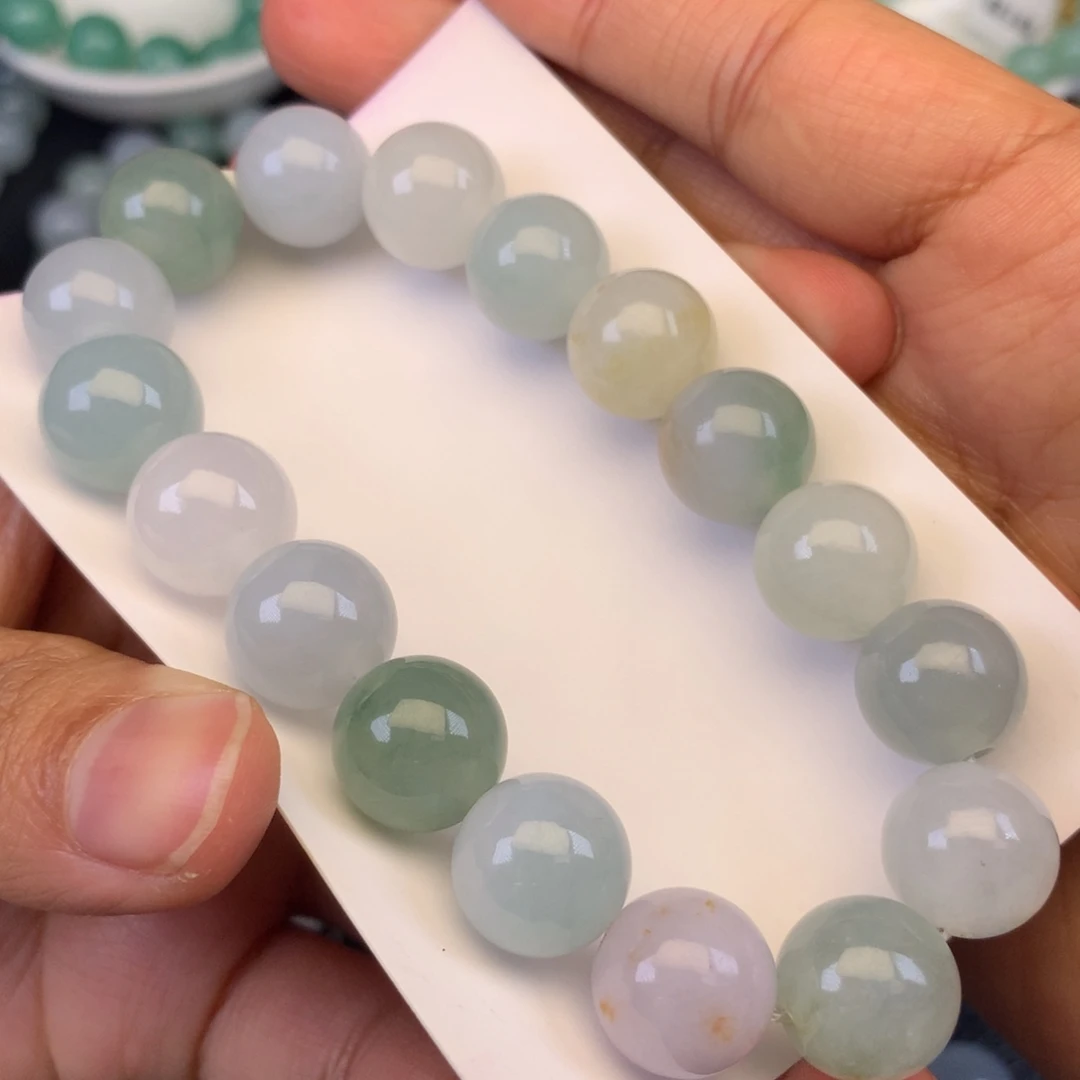 翡翠未镶嵌颈饰天然缅甸翡翠A货卡12