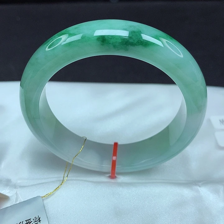 翡翠未镶嵌手镯55圈534